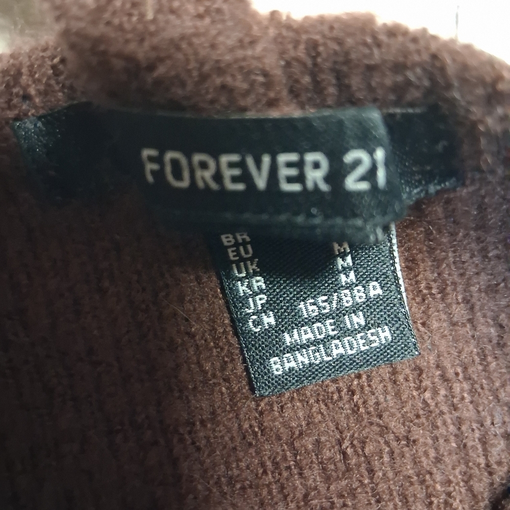 Forever 21 Brown Off-the-Shoulder Sweater - Picture 2 of 3